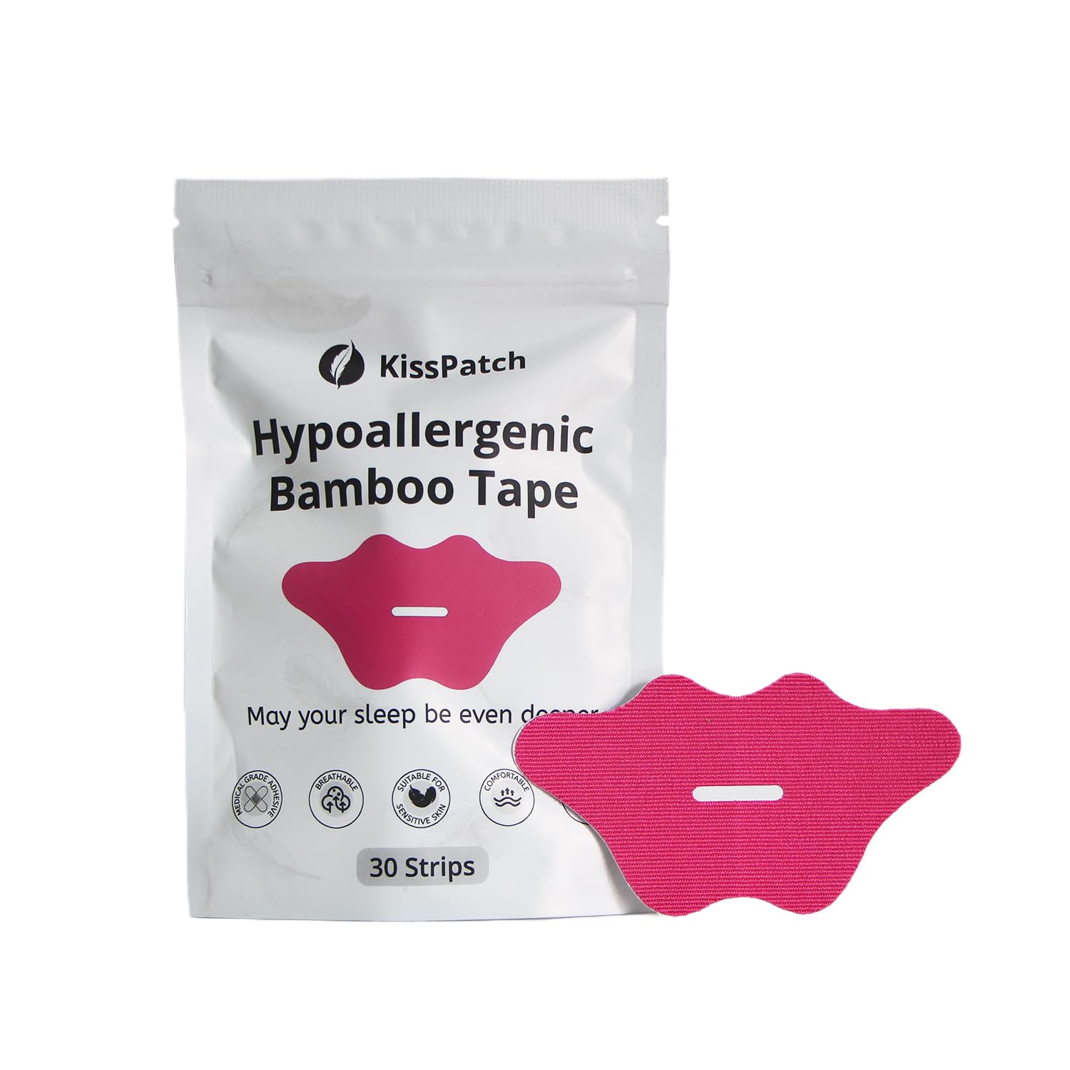 Lip Patches Bamboo Sleep & Comfort - 30 Colorful Pieces for Skin-Friendly Nighttime Use  
Gentle Lip Patches for Comfort