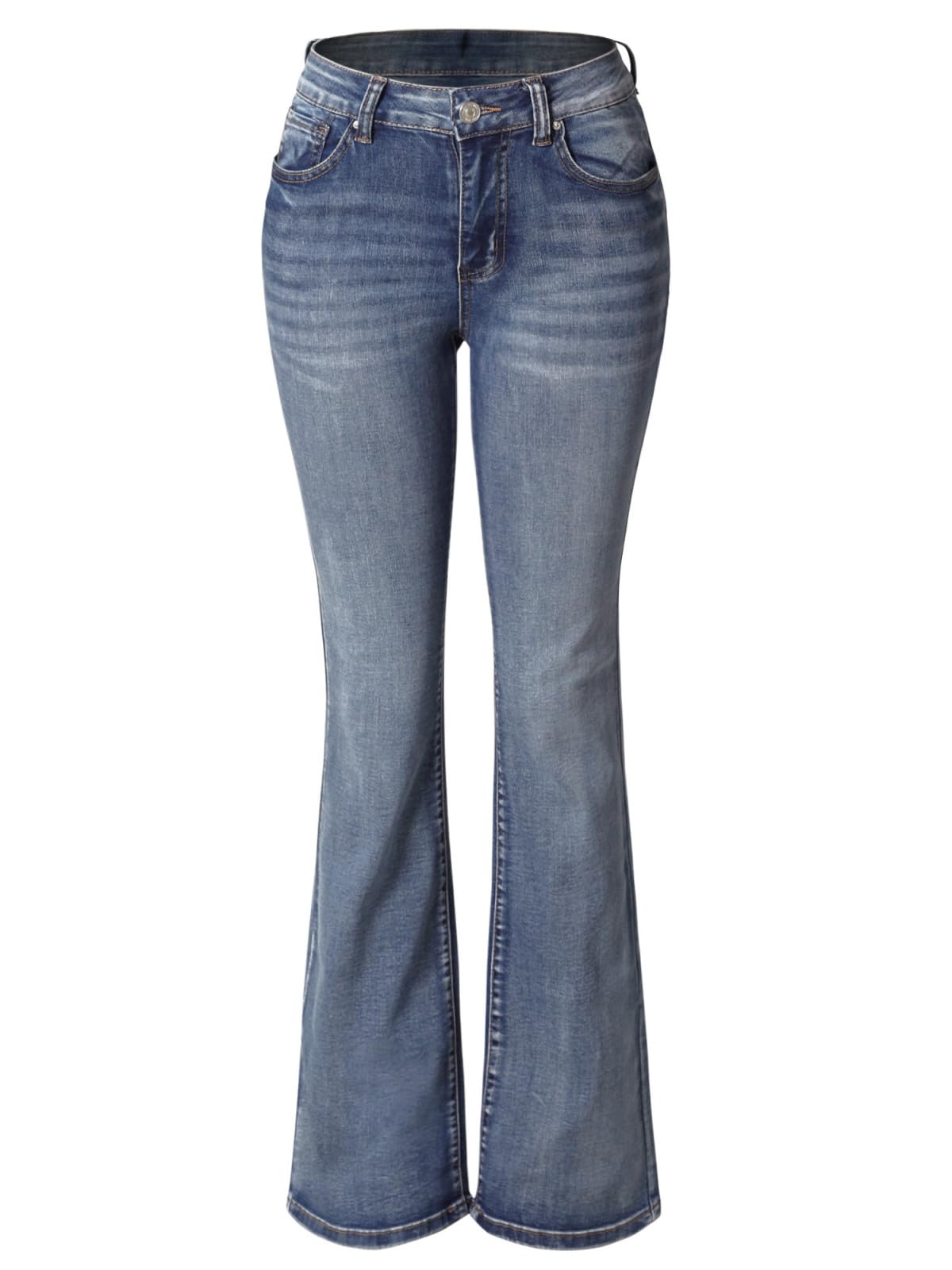  Olivia Women's Stylish Flare Bell Bottom Slim Bootcut Jeans for Fashionable Occasions
| Olivia Women's Sexy Flare Bell 