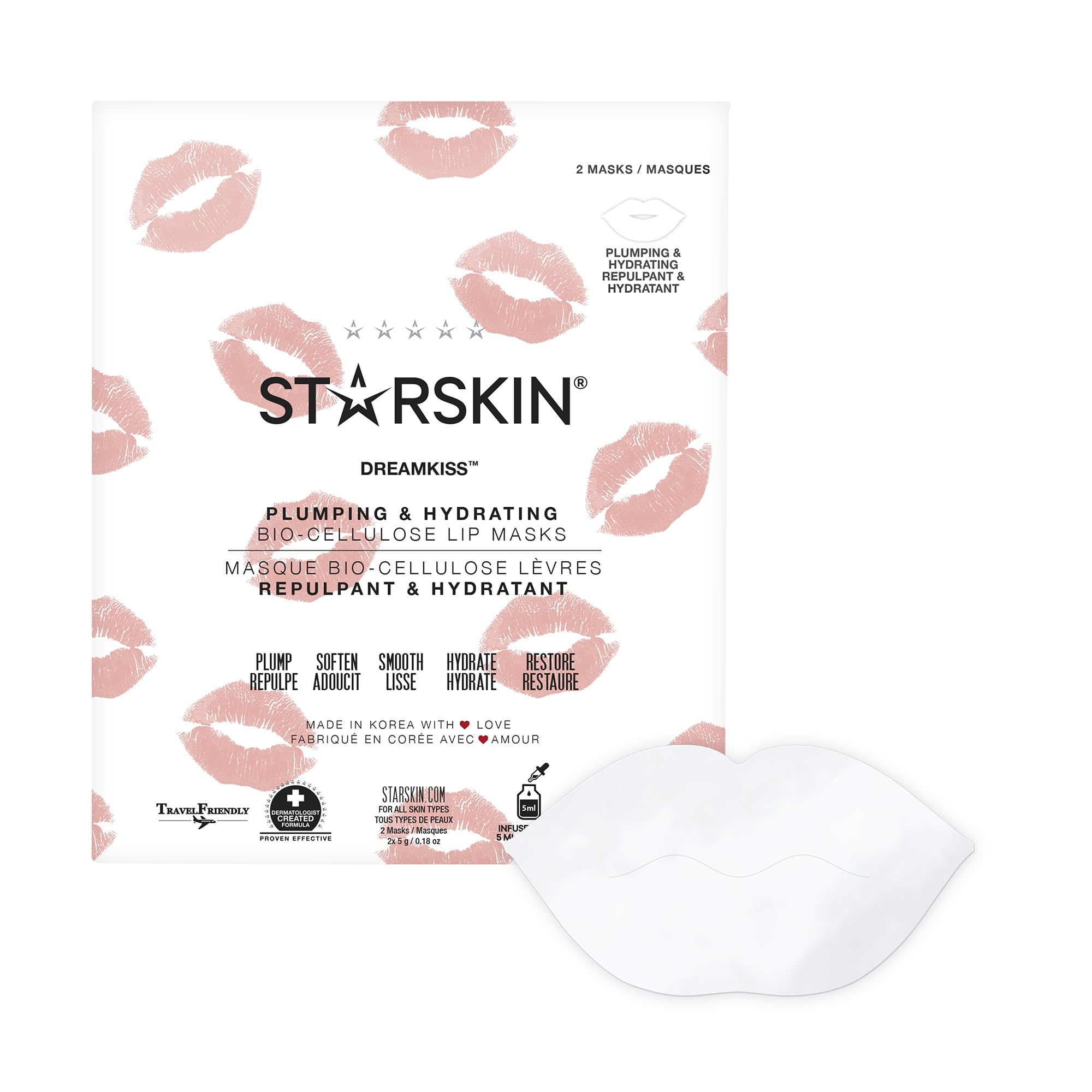 StarSkin Bio-Cellulose Lip Mask Anti Wrinkle Patches for Fine Lines & Wrinkles
| StarSkin Bio-Cellulose Lip Mask for Hy