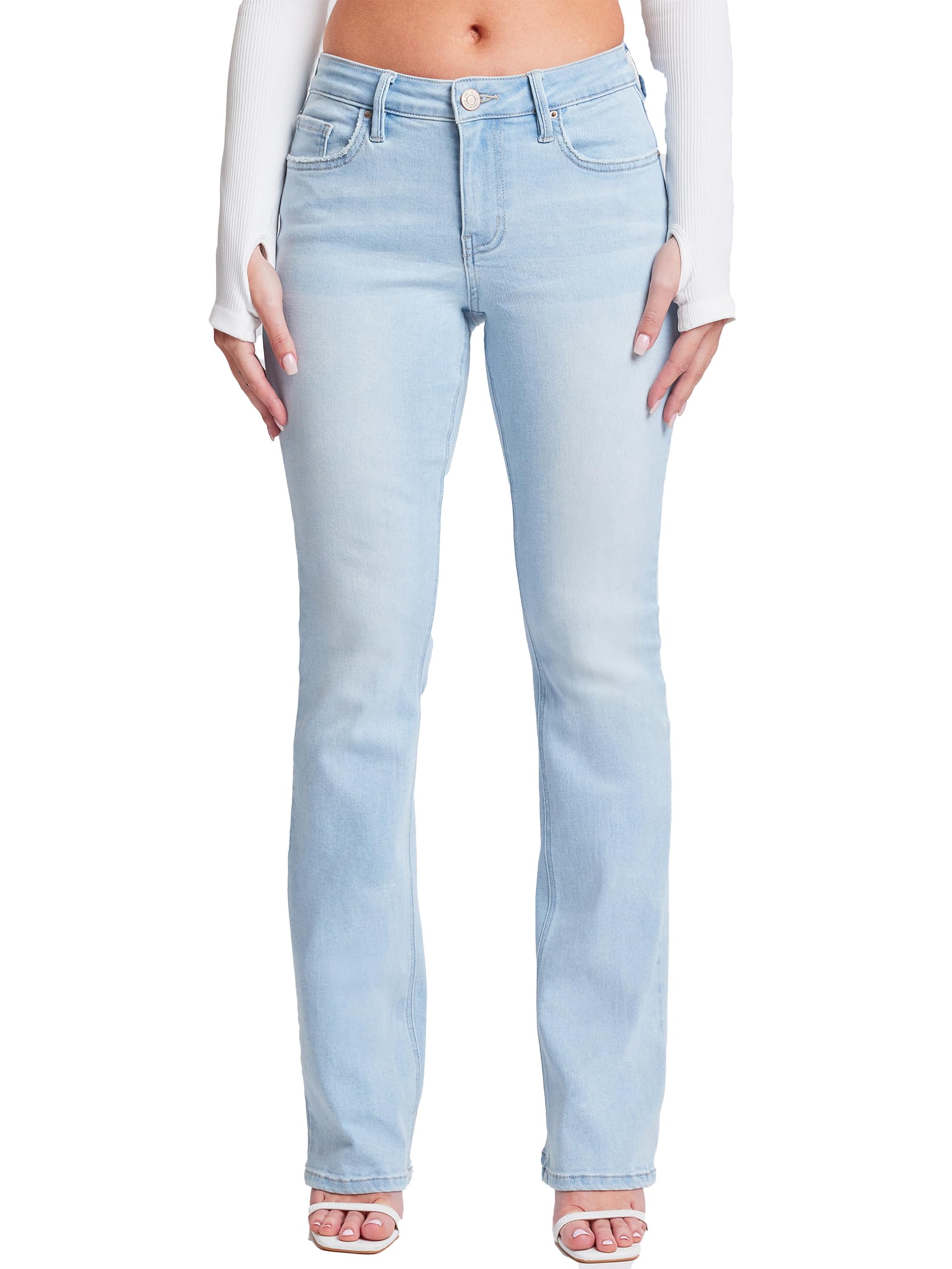  YMI Women's Bootcut Jeans with Flap Pockets for Casual Chic Style
| YMI Women's Bootcut Jeans with Flap Pockets in Fash